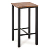 Bar Table and Stool Set For Kitchen Dining Room 4 Metal And Wood Stools High