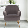 Velvet Oyster Scallop Shell Tub Chair Seat Armchair Wing Back Sofa Cafe Bedroom