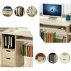 120cm PC Table Computer Laptop Desk Study Workstation With 2 Drawers Bookshelf