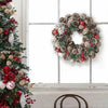 Christmas Wreath Hanging Decor Xmas Party Snow Door Wall Garland Ornament Decor