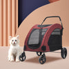 XXL Heavy Duty Dog Stroller Double Door Pet Trolley Carrier Cart Foldable Jogger