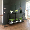 Industrial Slim Hallway Console Table Hall Entryway Narrow Double Oxford Storage