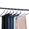 20 X Non Slip Metal Clothes Trouser Pants Slack Hanger Storage Organizer Black