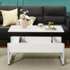 Lift Up Top Coffee Tables with Hidden Storage Metal Frame Leg Modern Tea Table