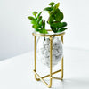 Gold Centrepiece Flower Vases With Metal Stands Set Tall Short Decor Tabletop