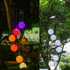 Garden Outdoor Hanging Wind Chimes Solar Powered LED Light Festive Decorations