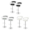 2PCS Bar Stools Rotated 360 Degrees Chair Swivel Gas Lift Foot Rest Seat UK