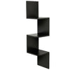 3 Tier Floating Corner Shelf Bookcase Book Wall Unit Storage Home Display Stand