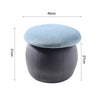 Mushroom Stool Footstool Velvet Padded Pouffe Dressing Table Stool Kids Chair