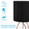 Modern Iron Table Lamp Bedside Light Geometric Desk Lamp Decor with Shade UK
