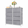 8-Drawers 4-Tier Fabric Chest of Drawer Bedroom Furniture Hallway Storage Grey