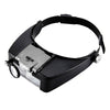 Magnifying Glass Headset LED Light Head Headband Visor Magnifier Loupe With Box