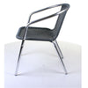 Aluminium Chrome Bistro Table Square Round Stacking Chair Cafe Outdoor Furniture