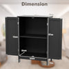 Bathroom Floor Cabinet Wooden Free Standing Storage Cupboard Display Organiser