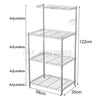 4 Tier Kitchen Storage Shelf Shelving Rack Microwave Oven Stand Organiser Holder