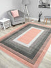 Blush Rose Pink Grey Floor Rug Small Extra Large Sizes Thick Soft Pile Mat Cheap