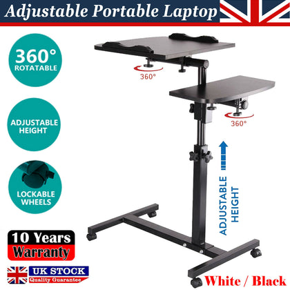Adjustable Portable Laptop Table Stand Lap Sofa Bed Tray Folding Computer Desk