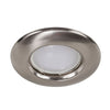 Metal Recessed Downlights x10 Brushed Chrome GU10 Recessed Ceiling Spot Light