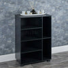 6 Section Small Side Unit Wooden Bookcase Storage Furniture Living Room Bedroom