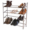 4 Tier Shoe Rack For 16 Pairs Shoe Storage Stand Organiser Shelf Stand Unit