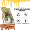 Folding Wooden Easel Portable Tripod Easel Indoor Outdoor Painting Adjustable
