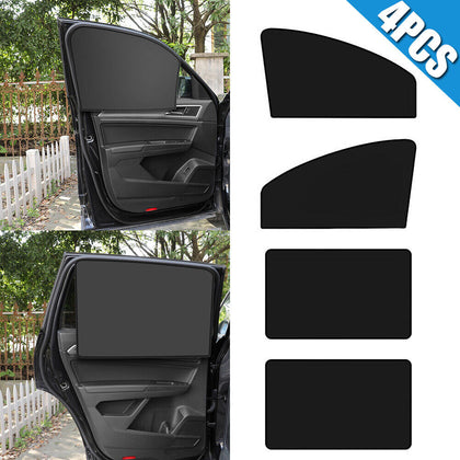 4x Universal Car Sun Magnetic Rear Window UV Protector Sun Shade For Kids Baby