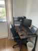 Industrial Computer Desk Shelf Storage Vintage Writing Office Workstation Table