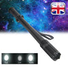 NEW Black Baseball Bat Torch LED Flashlight Waterproof Security USB Super Bright
