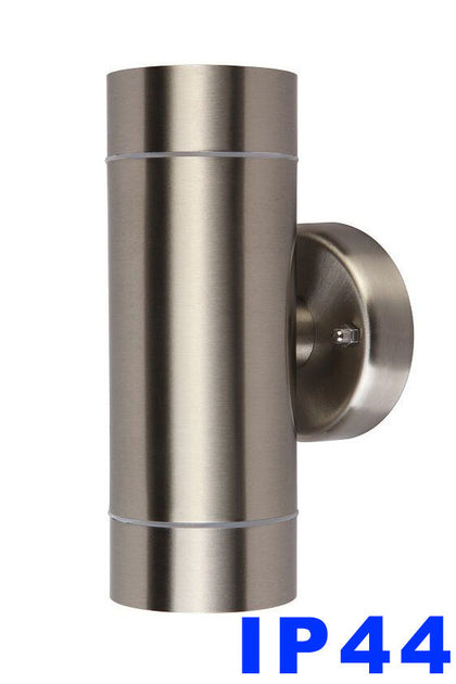 Wall light Up and Down IP44 Outside Indoor stainless steel GU10 Led