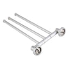 Swivel 3Swing Arm Towel Holder Bar Rails Rack Wall Mounted Stainless Steel-UK