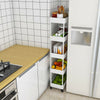 Narrow Slim Kitchen Storage Trolley Fruit Vegetable Gap Rack Basket Shelf Cart