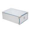 10x Plastic Shoe Storage Boxes Drawer Stackable Foldable Organiser Clear / Black