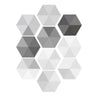 10 Pcs Hexagon Self Adhesive Bathroom Kitchen Wall Floor Tile Sticker Home Decor