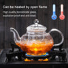 Stove Microwave Safe Anti-Explosion Glass Teapot 800/1000ml with Glass Filter