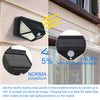 4X100LED Solar Power PIR Motion Sensor Wall Lights Outdoor Garden Security Lamp