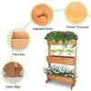 3 Tier Raised Garden Bed Outdoor Planter Flower Vegetables Solid Wood Box Bed UK
