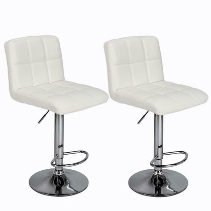 2PcsFaux Leather PU Bar Stools Breakfast Bar Chair Kitchen Stool Swivel Stool UK