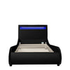 ORION LED LIGHTS BED FRAME - BLACK / WHITE - SINGLE / SMALL DOUBLE / DOUBLE