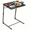 Freestanding Adjustable Portable Table buddy Dinner Laptop desk with cup holder
