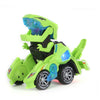Electric Transforming Dinosaur LED Car T-Rex Toys With Light Sound Kids Home Toy