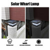 Solar Powered 6 LED Deck Post Light Garden Cap Square Fence Landscape White Lamp