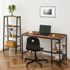 HOOBRO Computer Desk Industrial Office Desk with 2 Shelves Sturdy Writing Desk