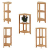 3 Tier Wood Wooden Corner Shelf Book Telephone Plant Pot Table Rack Unit Stand