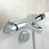Chrome Thermostatic Bath Shower Mixer Tap Valve Deck Mounted Bathroom Filler
