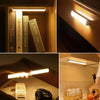 USB Rechargeable Strip Wireless PIR Motion Sensor LED Light Cabinet Closet Lamp