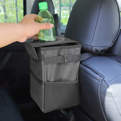 6LUniversal Car Vehicle Large Garbage Dust Case Holder Box Trash Rubbish Bin Can