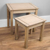 Panama Nest of 2 Tables Solid Waxed Pine Rustic Ornament Lamp Living Room Units