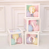 4X Baby Transparent Boxes Storage Ballons Kid Baby Shower Party Birthday Decor