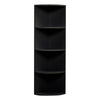 White Black 4 Tier Tall Corner Shelf/Shelving Unit Display Stand Home Office DIY