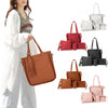4pcs/set Women Handbag Messenger Leather Shoulder Bag Tote Purse Satchel Durable